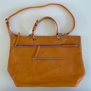 DEREK LAM Orange Leather Crossbody Handbag
